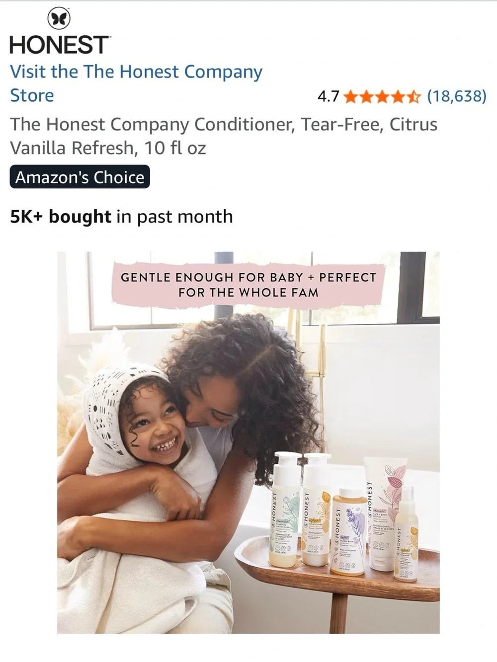 The Honest Company used once